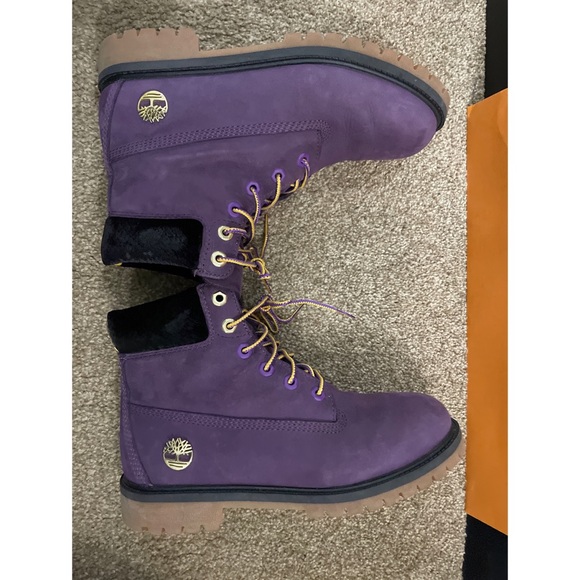 Boys Timberland x NBA Los Angeles Lakers Ankle Boots - Picture 7 of 16
